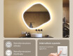 Specchio da bagno con illuminazione, 104×94 cm, bicolore, interruttore touch, tappetino riscaldante #4