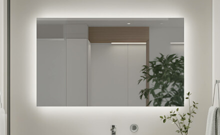 Specchio da bagno illuminato 60x80/80x60 cm con luce neutra 4500K