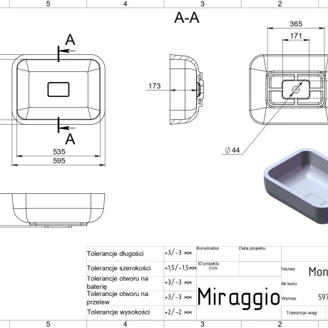 Lavabo MONACO #4