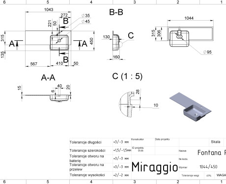 Lavabo FONTANA R