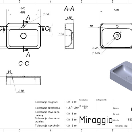 Lavabo KELLEY MIRASOFT #1