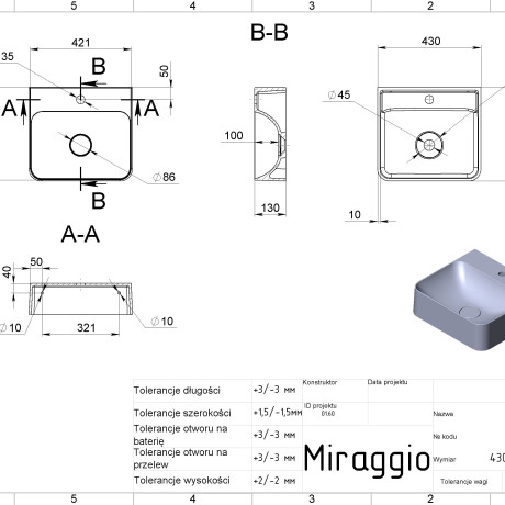 Lavabo SEED MIRASOFT #1