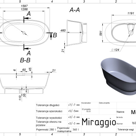 Vasca da bagno MOLLY #5