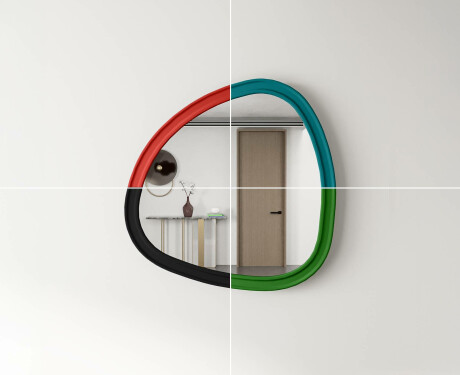 Specchio irregolare con cornice in MDF L302 #4