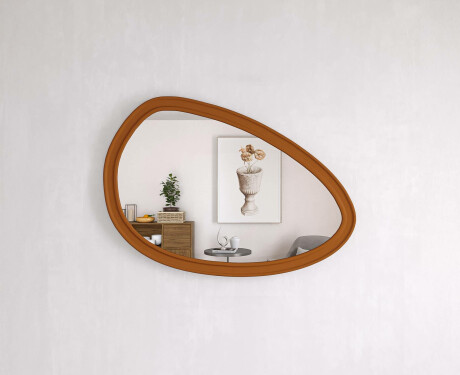 Specchio asimmetrico con cornice decorativa in MDF L304 #2
