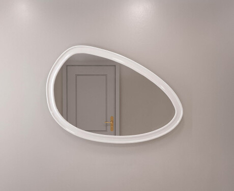 Specchio asimmetrico con cornice decorativa in MDF L304 #5