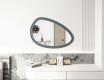 Specchio asimmetrico con cornice decorativa in MDF L304 #6