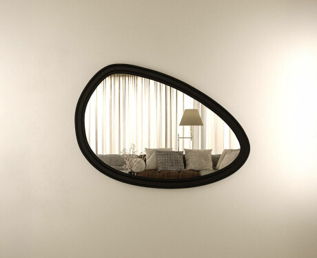 Specchio asimmetrico con cornice decorativa in MDF L304 #9