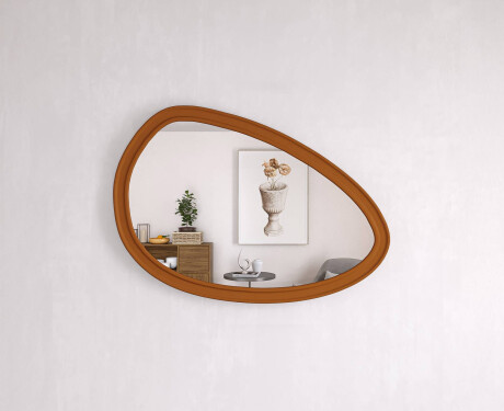 Specchio asimmetrico con cornice decorativa in MDF L304 #10