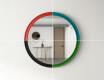 Specchio rotondo con finitura MDF L300 #9