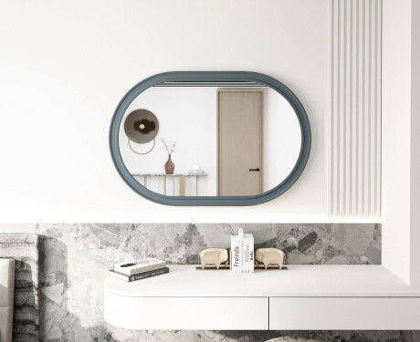 Specchio da bagno con cornice in MDF L301 #4