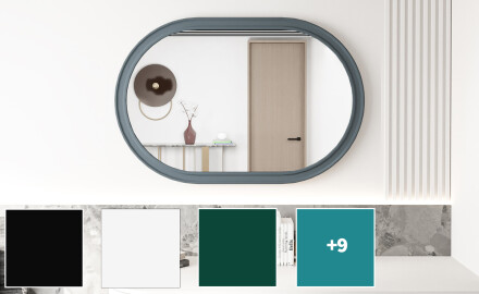 Specchio da bagno con cornice in MDF L301