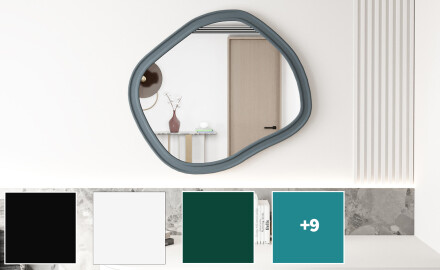 Specchio da bagno su misura con cornice in MDF L303