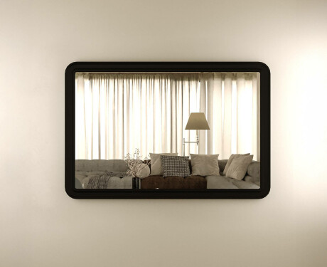 Specchio arrotondato con cornice in MDF L299 #8