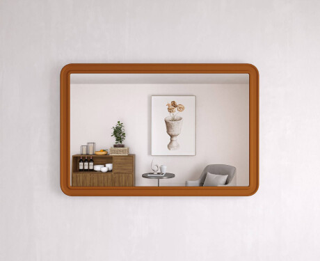 Specchio arrotondato con cornice in MDF L299 #10
