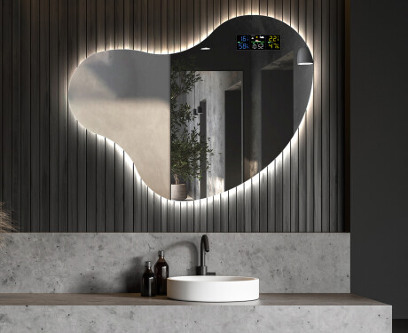 Specchio da bagno LED di forma irregolare N221 #6