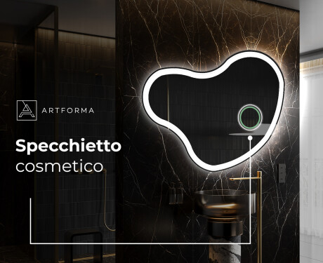 Specchio da bagno LED di forma irregolare N222 #4