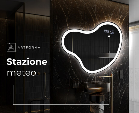 Specchio da bagno LED di forma irregolare N222 #6