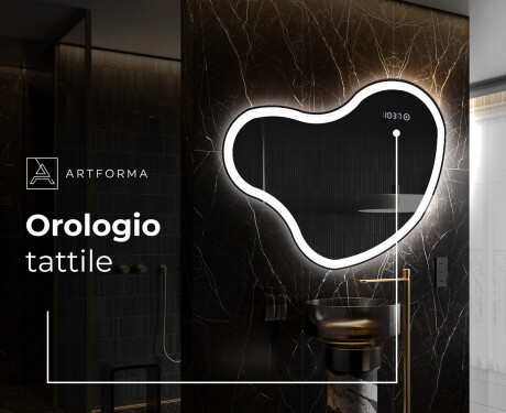 Specchio da bagno LED di forma irregolare N222 #7