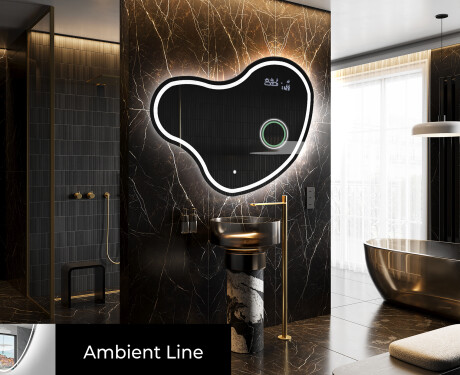 Specchio con LED decorativi da parete N223 #1