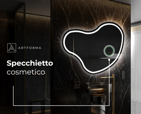 Specchio da bagno LED di forma irregolare N223 #4