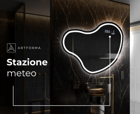 Specchio da bagno LED di forma irregolare N223 #6