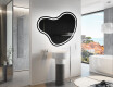 Specchio da bagno LED di forma irregolare N223 #9