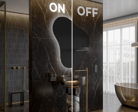 Specchio da bagno LED di forma irregolare V222 #3