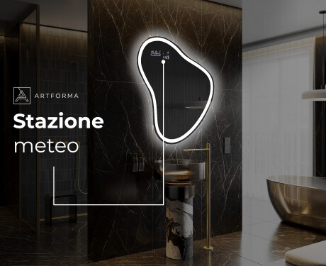 Specchio da bagno LED di forma irregolare V222 #7