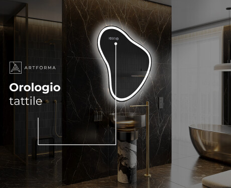 Specchio da bagno LED di forma irregolare V222 #8