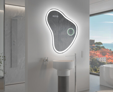 Specchio da bagno LED di forma irregolare V222 #10