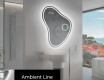 Specchio da bagno LED di forma irregolare V223 #3