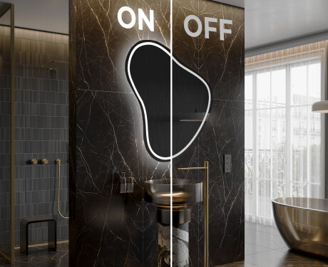 Specchio da bagno LED di forma irregolare V223 #3