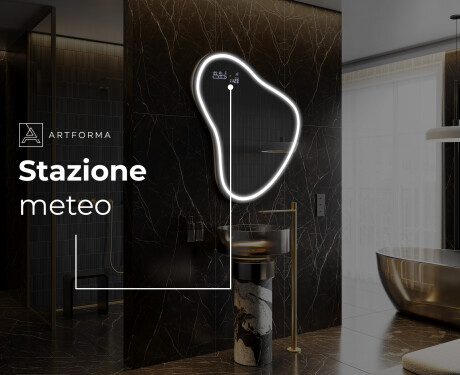 Specchio da bagno LED di forma irregolare V223 #8