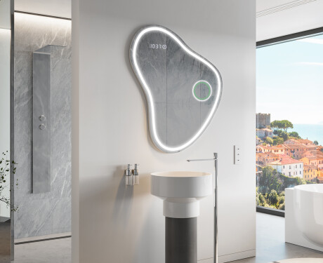 Specchio da bagno LED di forma irregolare V223 #10