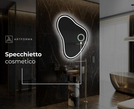 Specchio da bagno LED di forma irregolare V223 #5
