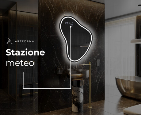 Specchio da bagno LED di forma irregolare V223 #7