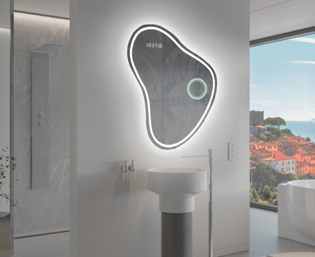 Specchio da bagno LED di forma irregolare V223 #10