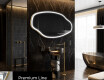 Specchio da bagno LED di forma irregolare O222 #4