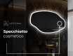 Specchio da bagno LED di forma irregolare O222 #4