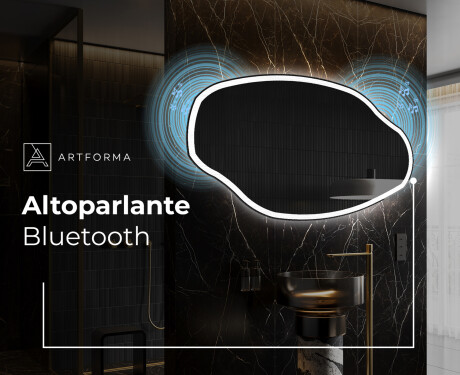 Specchio da bagno LED di forma irregolare O222 #5