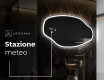 Specchio da bagno LED di forma irregolare O222 #6