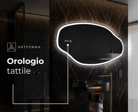 Specchio da bagno LED di forma irregolare O222 #7