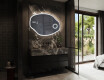 Specchio con LED decorativi da parete O222 #10