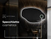Specchio da bagno LED di forma irregolare O223 #4
