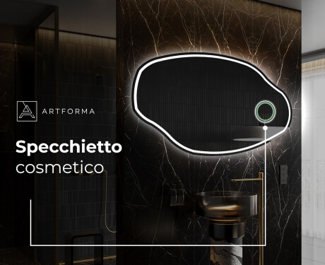 Specchio da bagno LED di forma irregolare O223 #4