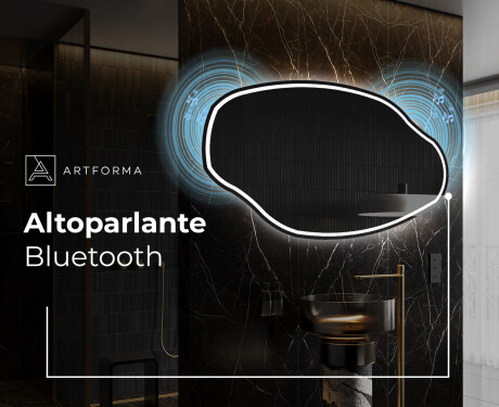 Specchio da bagno LED di forma irregolare O223 #5