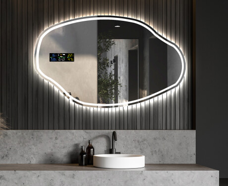 Specchio con LED decorativi da parete O223 #6
