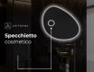 Specchio da bagno LED di forma irregolare H221 #5