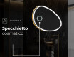 Specchio da bagno LED di forma irregolare H222 #6